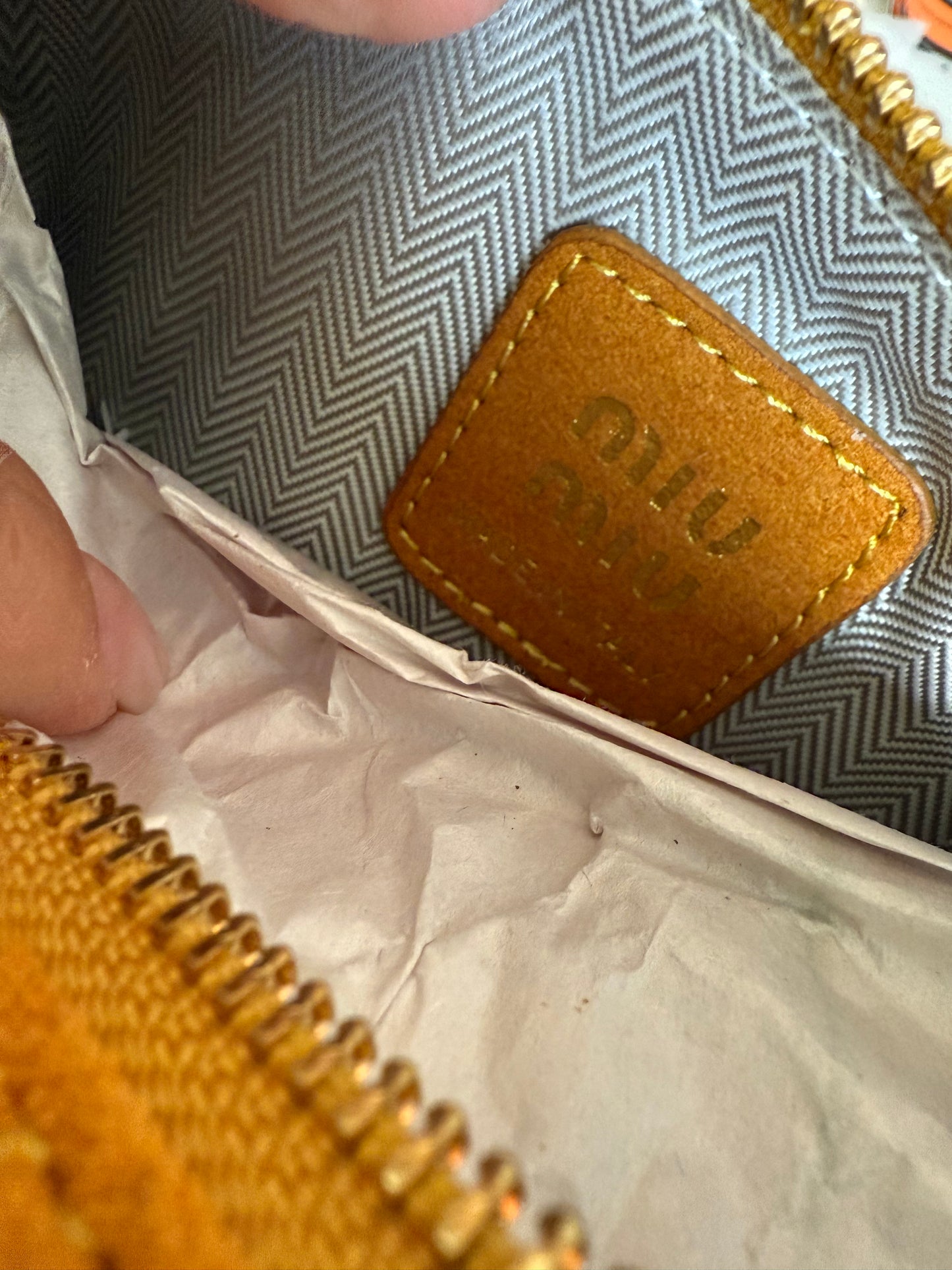 Borsa camoscio yellow