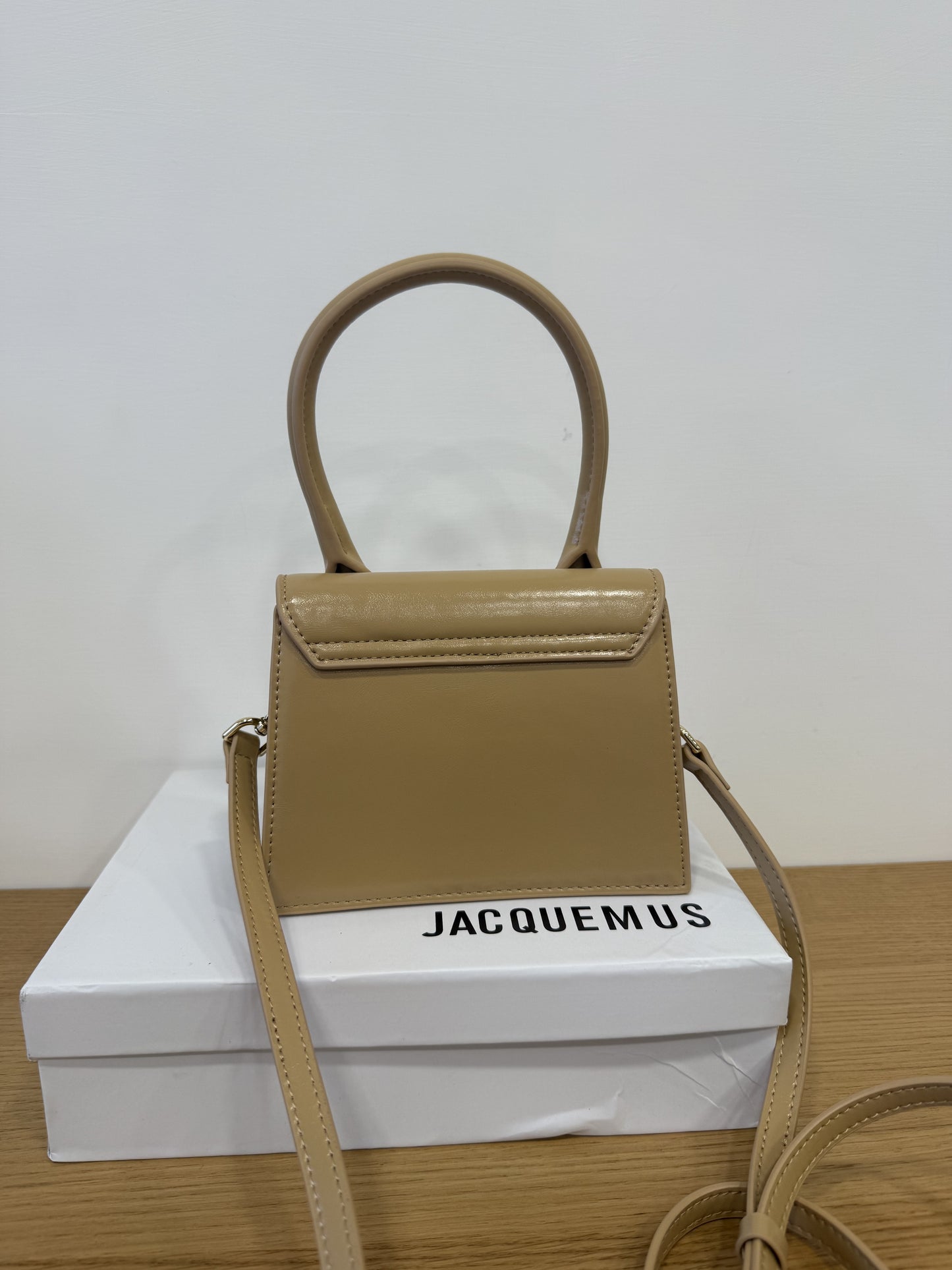 Borsa mini jacqui beige 18cm