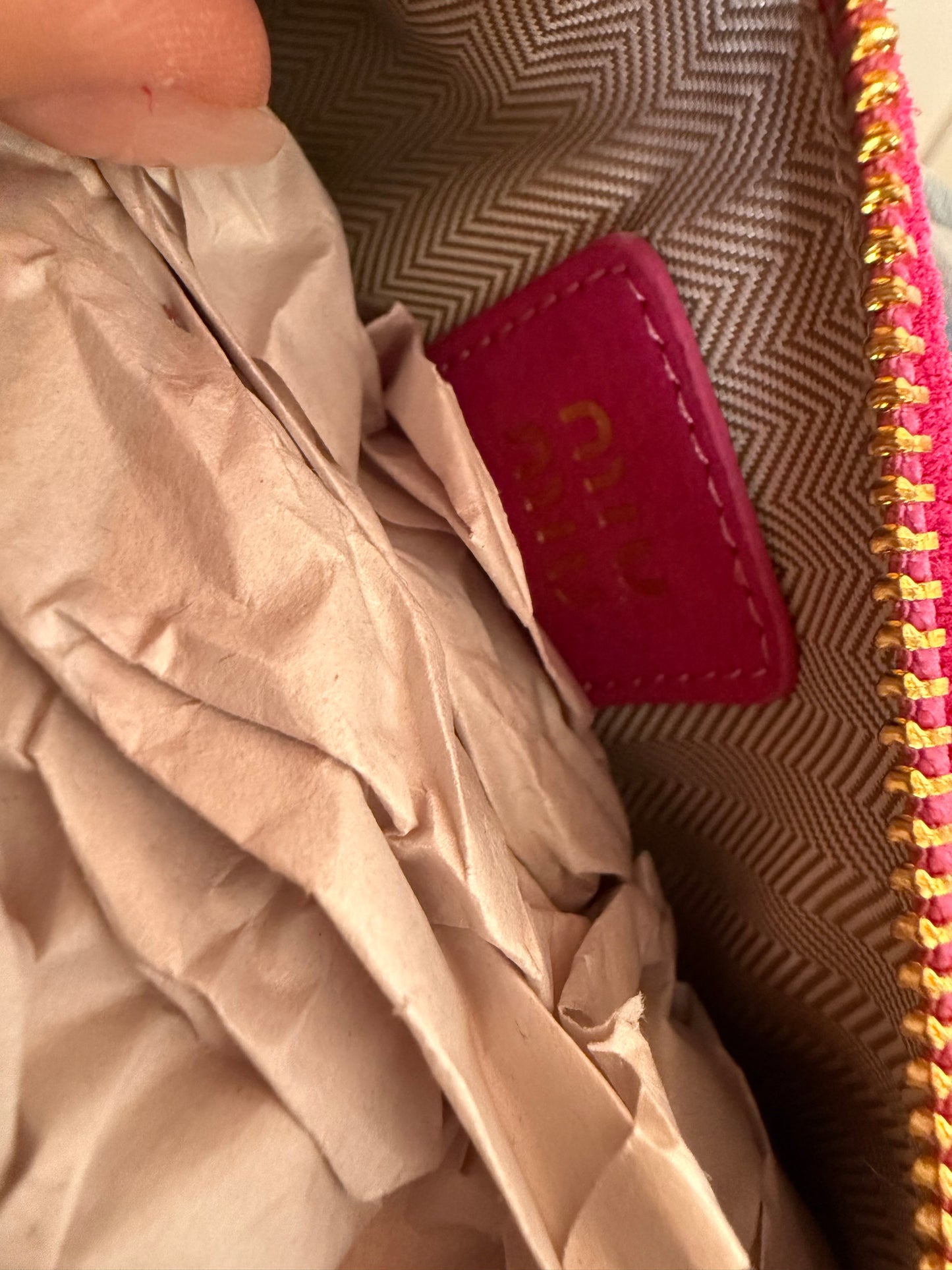 Borsa camoscio fucsia