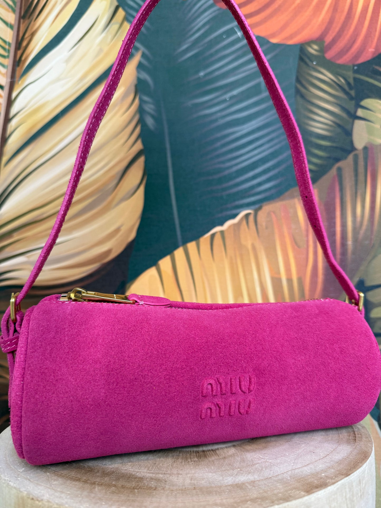 Borsa camoscio fucsia