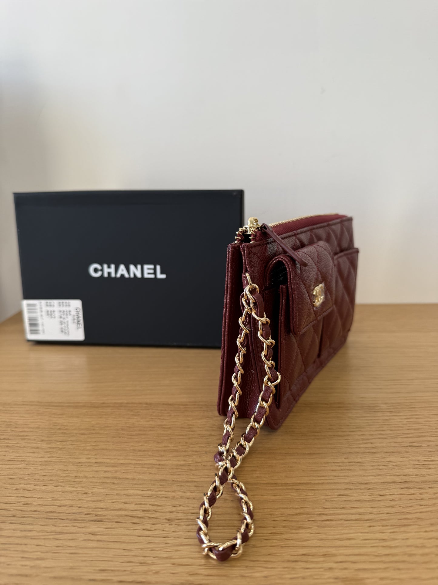 New pochette bordeaux 20 cm