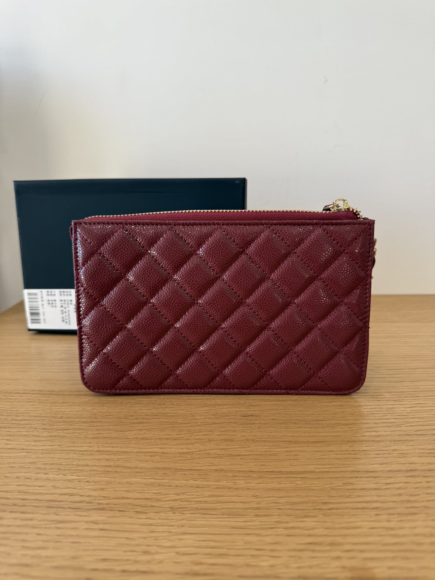 New pochette bordeaux 20 cm