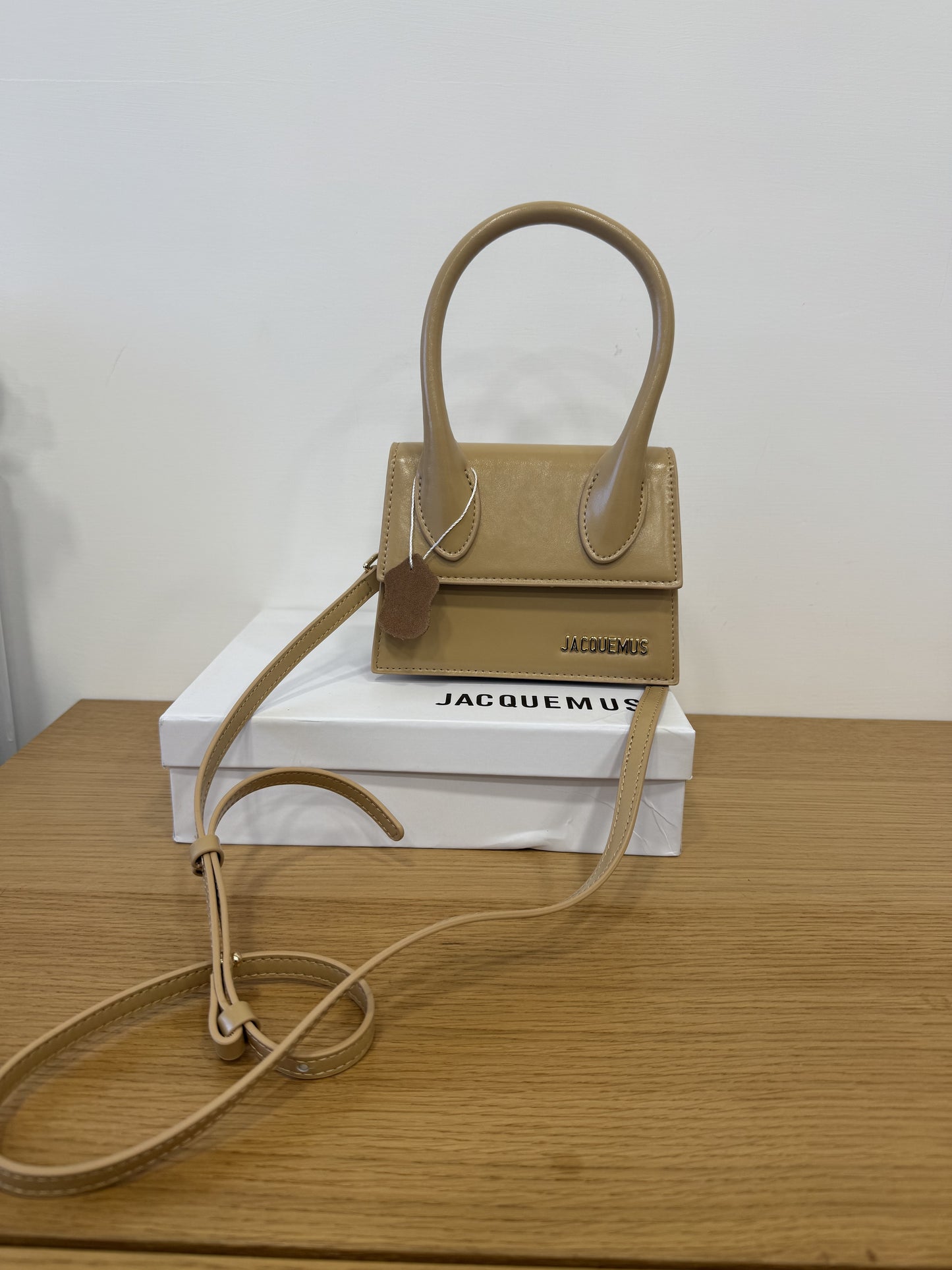 Borsa mini jacqui beige 18cm