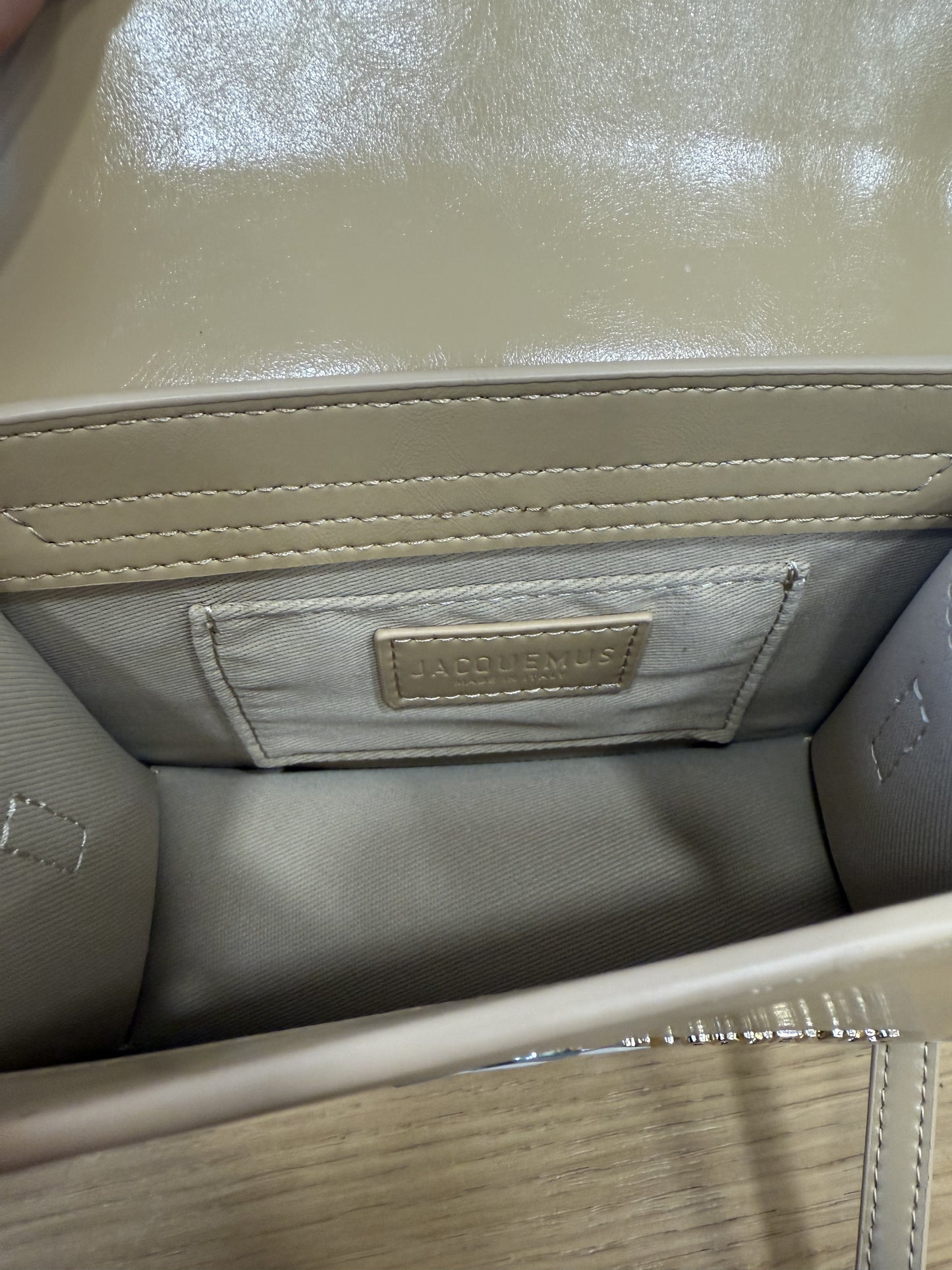 Borsa mini jacqui beige 18cm